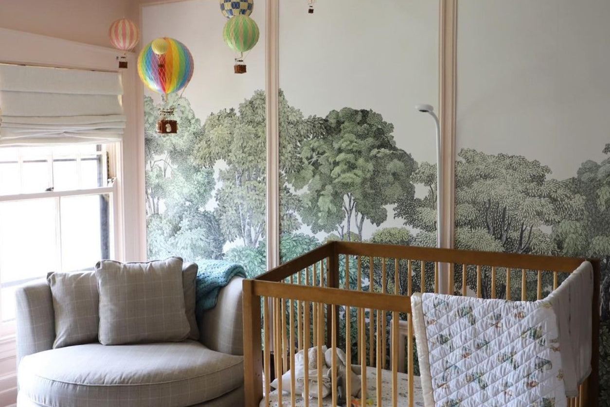 nursery for newborn with nanit baby monitor