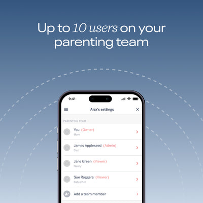 up to 10 users on your parenting team 