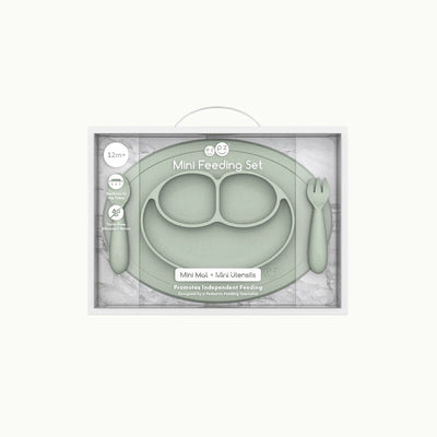 ezpz mini feeding set in sage packaging 