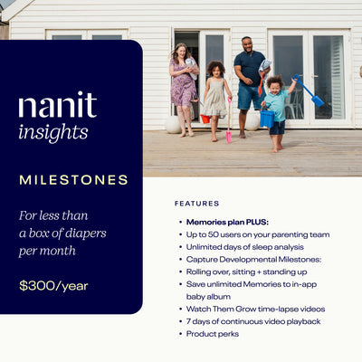 Nanit Insights Milestones Plan features 