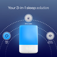 Your 3-in-1 sleep solution with night light, ok to wake, and sound machine