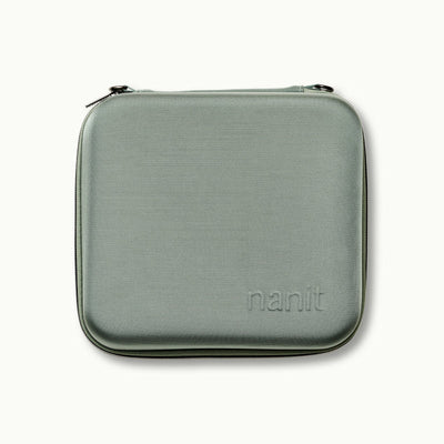 Nanit Traveling Light Case without shoulder strap in green oxford 